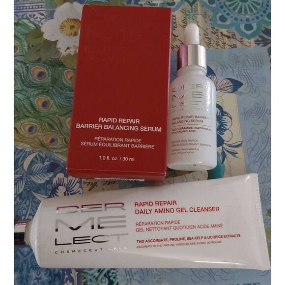 Dermelect Other - DERMELECT Rapid Repair Daily Amino Gel Cleanser & Barrier Balacing Serum DUO